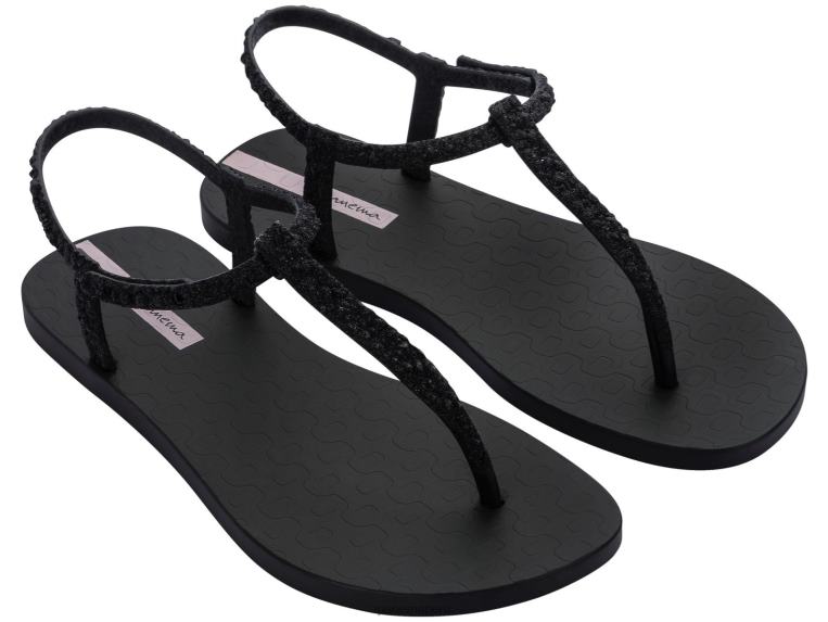 calzado 42F0X114 mujer negro Ipanema sandalia clase brillo