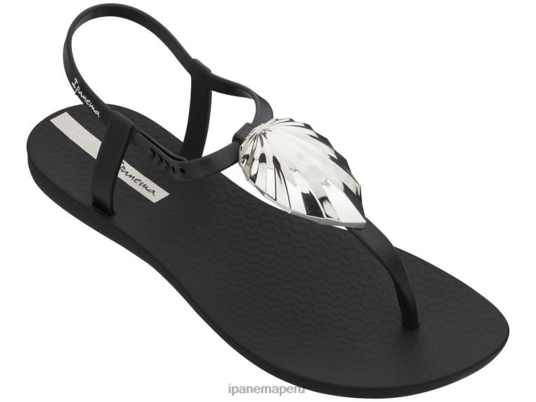 calzado 42F0X295 mujer brillar negro Ipanema sandalia hoja